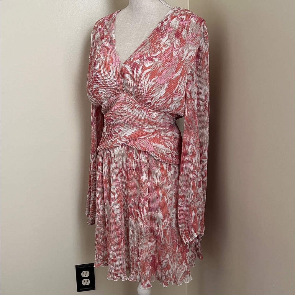 Astr The Label Pink Long Sleeve Mini Dress - Picture 9 of 17